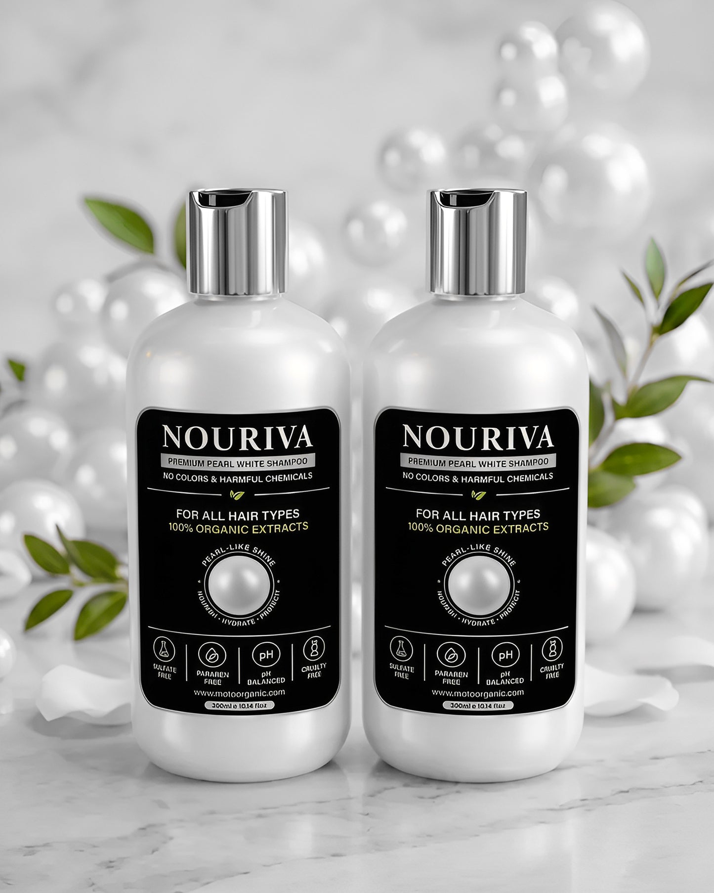 Nouriva Pearl White Shampoo ✨ New Launch Offer! Buy 2 & Get 20% OFF