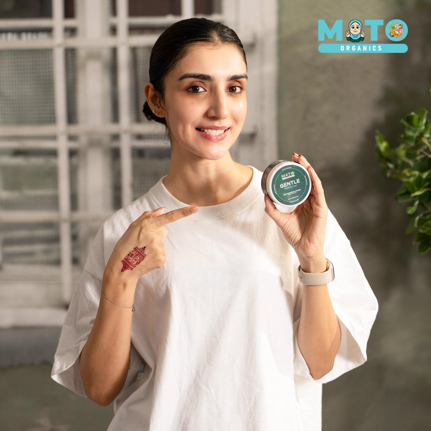 🦷 Moto Organics Gentle Dental Powder – Natural Teeth Whitening & Gum Care | Fresh Breath Formula | For Adults & Kids 6+