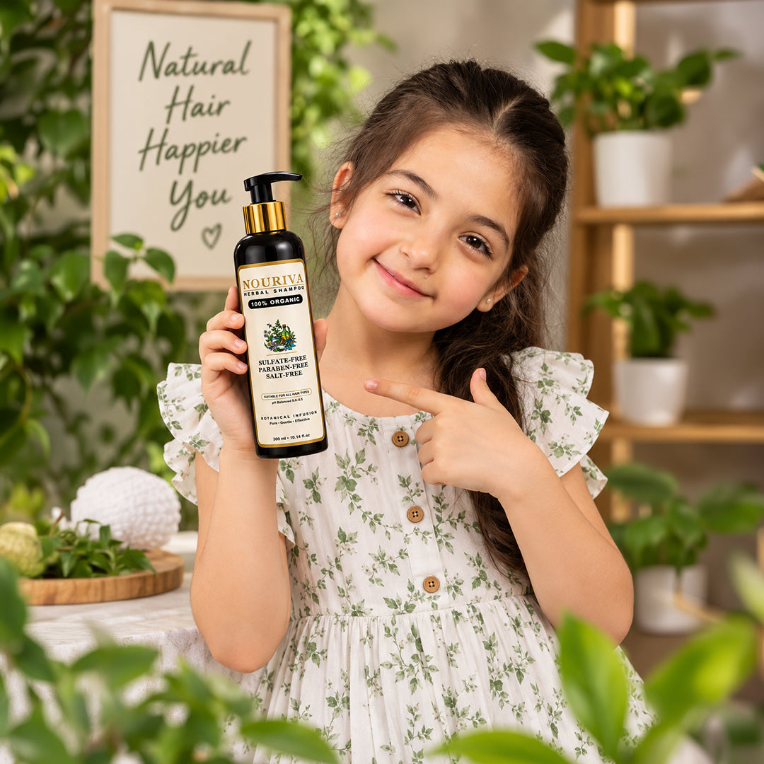NOURIVA Herbal Shampoo – 100% Organic Botanical Infusion 300ml